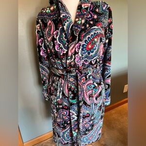 Vera Bradley Multicolor Plush Robe S/M
